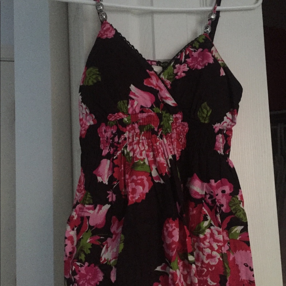 Floral Navy Blue Dress